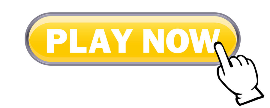 Big Yellow Play Now Button Stock Vector (Royalty Free) 145801070