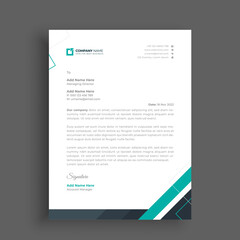 Obraz premium Business professional letterhead design template