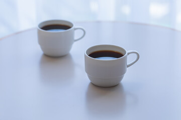 温かいコーヒー