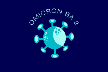 Fototapeta premium Corona Omicron BA.2 virus variation