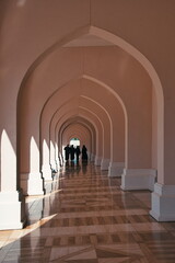 Arabian arches in Mosque - diminishing perspective