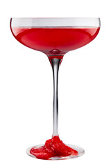 Margarita Cocktail glass isolated on white background