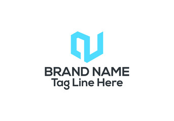 N letter logo design and N minimalist logo design