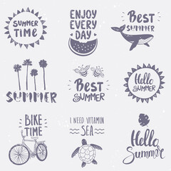 Fototapeta premium set summer
