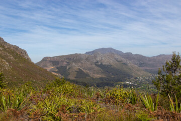 Some Mountains seen from Table Mountain in the Western Cape of South Africa