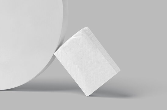 3d rendering mock up mini pocket tissue 