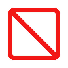 Square stop sign. Traffic control. Vectors.