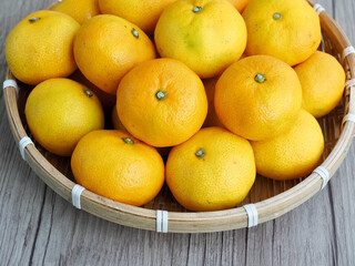 신선한 유기농 과일 귤