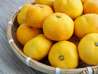 신선한 유기농 과일 귤