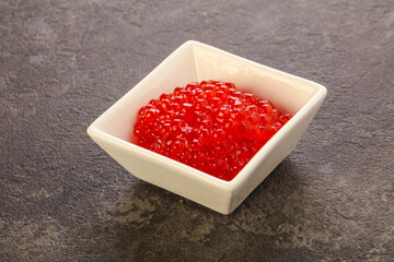 Luxury delicous red salmon caviar