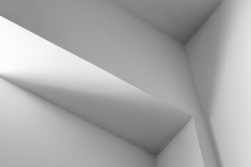 Abstract white minimalist interior photo background