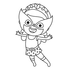 Line Art Drawing For Kids Coloring Page