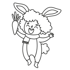 Line Art Drawing For Kids Coloring Page