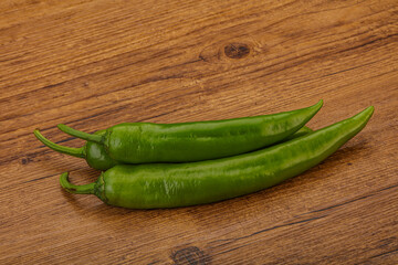 Ripe tasty spicy green pepper