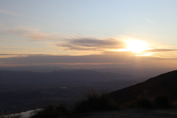 Beautiful sunrise, shot from Roys Peak, New Zealand