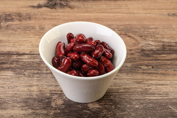 Canned red Kidney in the bowl