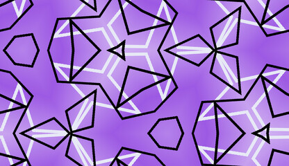 Abstract purple pattern with geometric shape line. For interior design, printing, textile industry, tablecloths.seamless background
