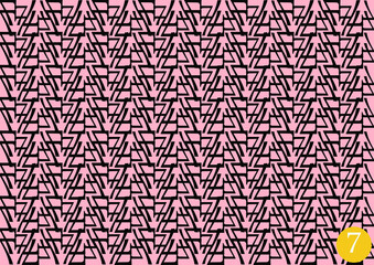 A pattern made from number 7, for wallpaper and decoration