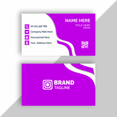 modern, minimal, creative, unique, stylish, and simple business card design template