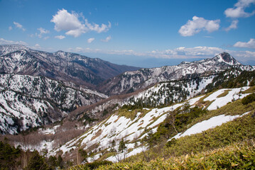 Fototapeta na wymiar 志賀高原と雪景色