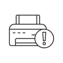 Mis configured Device Vector Icon Design, Offset Printing Symbol, Digital Printer Services Sign, Cmyk Color print equipment Stock illustration, Problem in Printer Concept, 