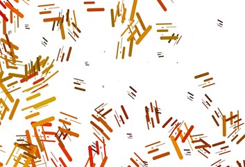 Light Orange vector template with repeated sticks.