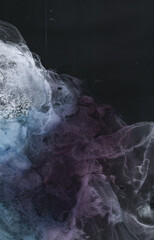 Alcohol Ink. Oil Flow Elegant Wall. Mix Tint