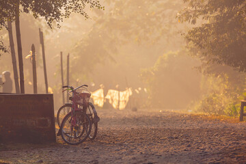 Obraz premium Sunrise bike