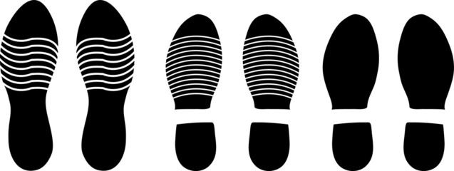 Shoe Prints. Vector illustration icon..eps