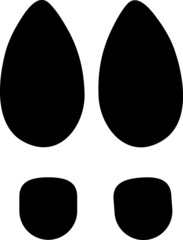 Shoe Prints. Vector illustration icon..eps