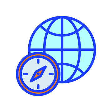 world Compass Isolated Vector icon which can easily modify or edit

