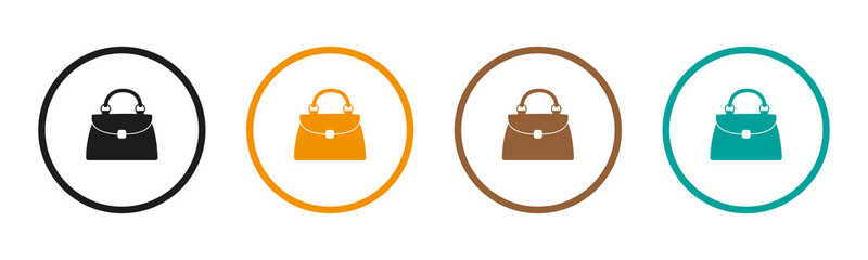 Bag. A clutch. A lady's bag. Vector image.