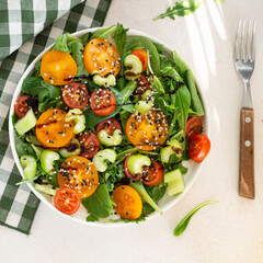 salad with vegetables