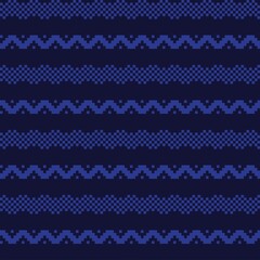 Christmas Fair Isle Seamless Pattern Design - Christmas fair isle pattern design for fashion textiles, knitwear and graphics