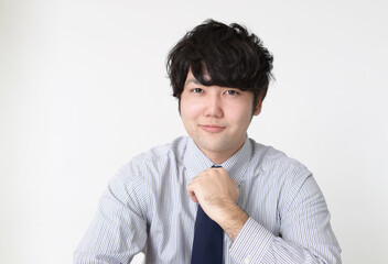 微笑むビジネスマン