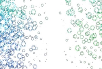 Light Blue, Green vector backdrop with dots.