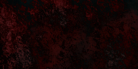 Scattered heavy grunge texture on a dark concrete wall surface. Wall dark scary. Dark cement for background. Horrible wall full of scratches