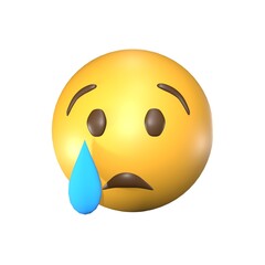 3D Crying emoticons that look cute and cool