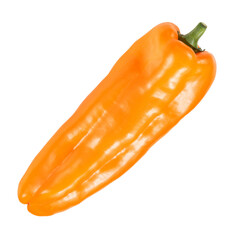 orange palermo pepper isolated on white