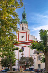 Fototapeta na wymiar Augustinian church, Tabor, Czech republic