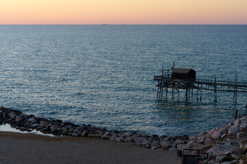 Beach of Termoli, city in Campobasso province, Molise, Italy