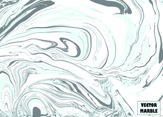 Ink marble texture. Abstract vector background.