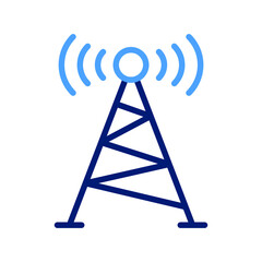 Antenna wireless Isolated Vector icon which can easily modify or edit

