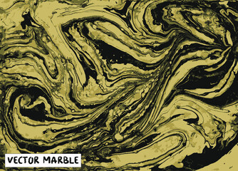 Ink marble texture. Abstract vector background.