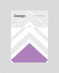 Fototapeta premium Abstract Poster Design. Vertical A4 format. Bauhaus brochure. Modernism aesthetics. Minimal illustration brutalism inspired.