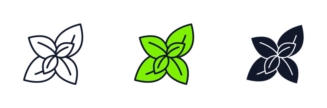 Oregano icon symbol template for graphic and web design collection logo vector illustration