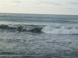 waves on the beach