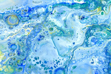 フルイドアート 青 テクスチャ 背景