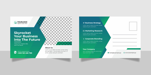 Corporate Business Postcard Template