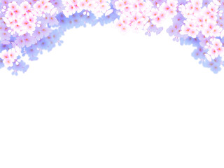 桜の壁紙、フレーム